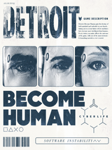 Detroit Become Human Cyberpunk Wall Art Print