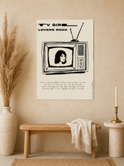 TV Girl Lovers Rock Retro Wall Art Print - unframed mockup
