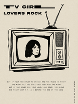 TV Girl Lovers Rock Retro Wall Art Print